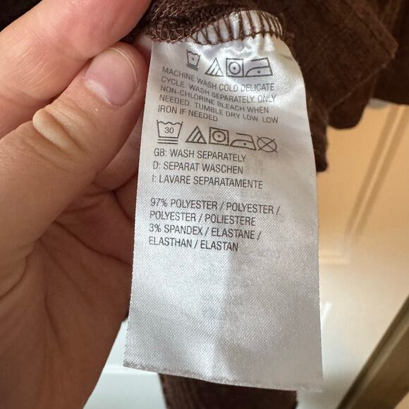 Issac mizrahi live brown knit long cardigan - Picture 4 of 5